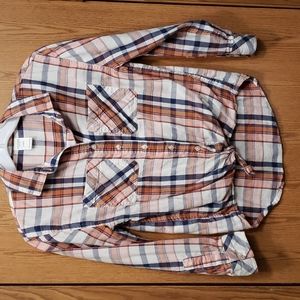 Arizona Jean Co. Plaid Button up Tied Knot Shirt Size M